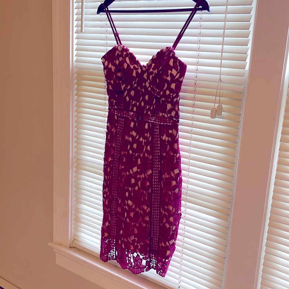 Pink dressy dress form fit